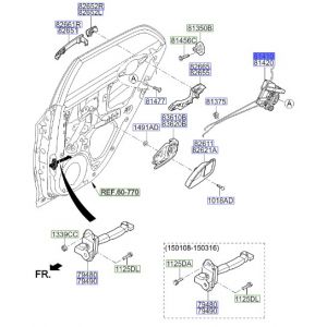 قفل باب خلفي يسار