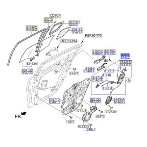 قفل باب خلفي يسار