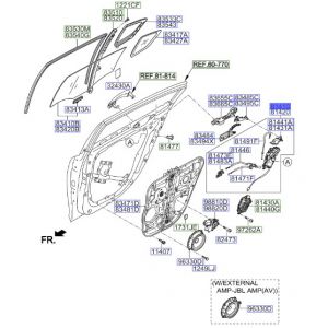 قفل باب خلفي يسار