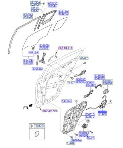 قفل باب خلفي يسار
