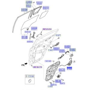 قفل باب خلفي يسار