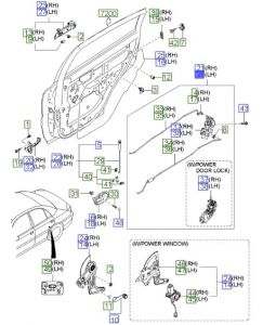 قفل باب خلفي يسار