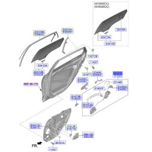 قفل باب خلفي يسار