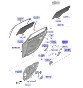 قفل باب خلفي يسار