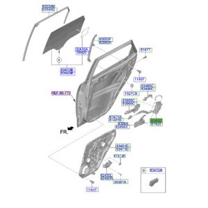 قفل باب خلفي يسار