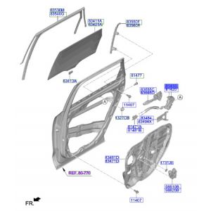 قفل باب خلفي يسار