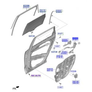 قفل باب خلفي يسار