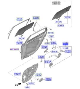 قفل باب خلفي يمين