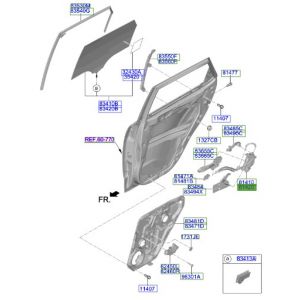 قفل باب خلفي يمين