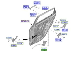 قفل باب خلفي يمين