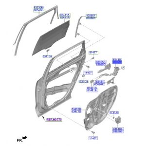 قفل باب خلفي يمين