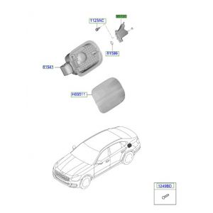 كابل قفل باب مدخل الوقود
