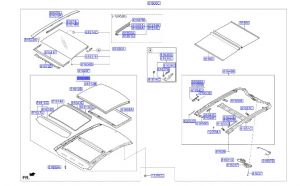 زجاج سقف بانوراما خلفي