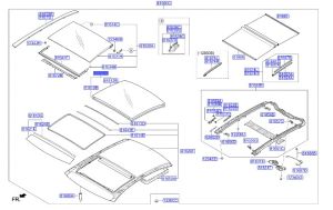 زجاج سقف بانوراما خلفي