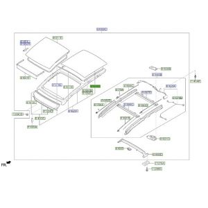 زجاج سقف بانوراما خلفي