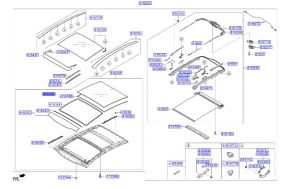 زجاج سقف بانوراما خلفي