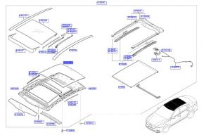 زجاج سقف بانوراما خلفي