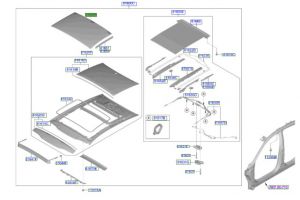 زجاج سقف بانوراما متحرك