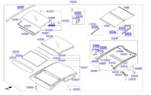 زجاج سقف بانوراما متحرك