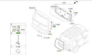 مقبض باب خلفي