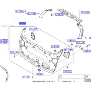 ديكور داخلي لباب شنطة خلفي