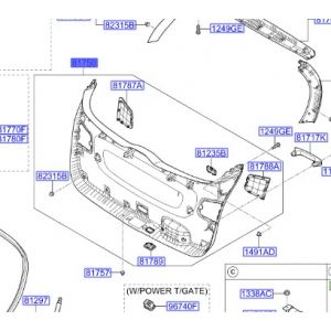 ديكور داخلي لباب شنطة خلفي