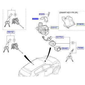 مشبك تثبيت قفل الدركسون