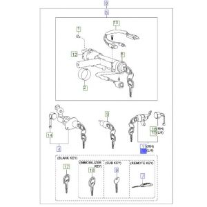 قفل تأمين الباب مع المفاتيح