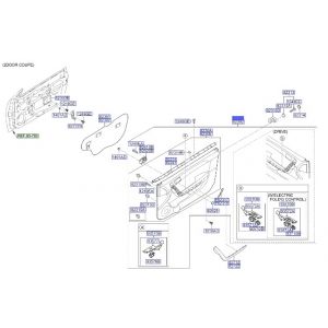 ديكور باب داخلي أمامي يسار كامل