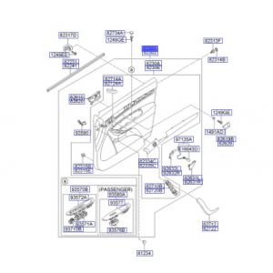 ديكور باب داخلي أمامي يسار كامل