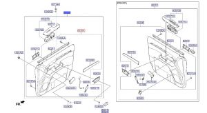 ديكور باب داخلي أمامي يمين كامل