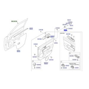 ديكور باب داخلي أمامي يمين كامل