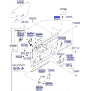 ديكور باب داخلي أمامي يمين كامل