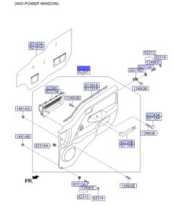 ديكور باب داخلي أمامي يمين كامل