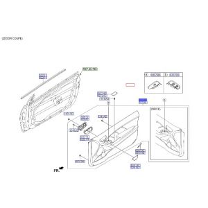 ديكور باب داخلي أمامي يسار