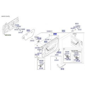 ديكور باب داخلي أمامي يمين