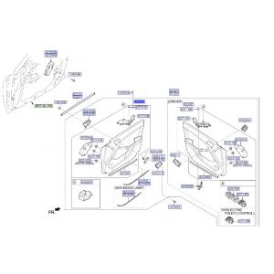ديكور باب داخلي أمامي يمين