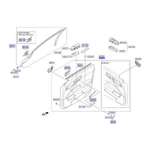 ديكور باب داخلي أمامي يمين