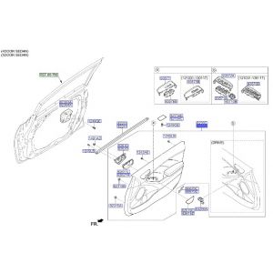 ديكور باب داخلي أمامي يمين