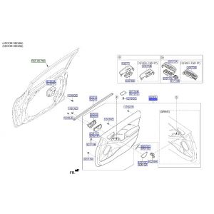ديكور باب داخلي أمامي يمين
