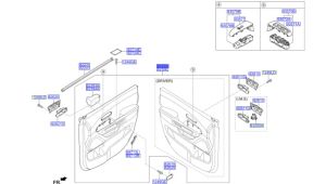 ديكور باب داخلي أمامي يمين
