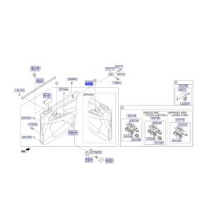 ديكور باب داخلي أمامي يسار