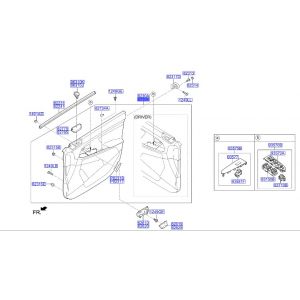 ديكور باب داخلي أمامي يسار