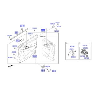 ديكور باب داخلي أمامي يمين