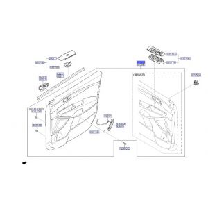 ديكور باب داخلي أمامي يمين