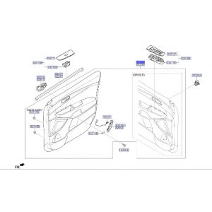 ديكور باب داخلي أمامي يمين