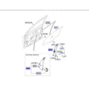 منظم كهربائي لرفع و تنزيل زجاج الباب الأمامي يسار