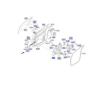 منظم كهربائي لرفع و تنزيل زجاج الباب الأمامي يسار