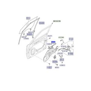 منظم رفع و تنزيل زجاج الباب الأمامي يسار