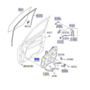 منظم رفع و تنزيل زجاج الباب الأمامي يسار